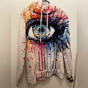 Medium Graphic Eye Hoodie